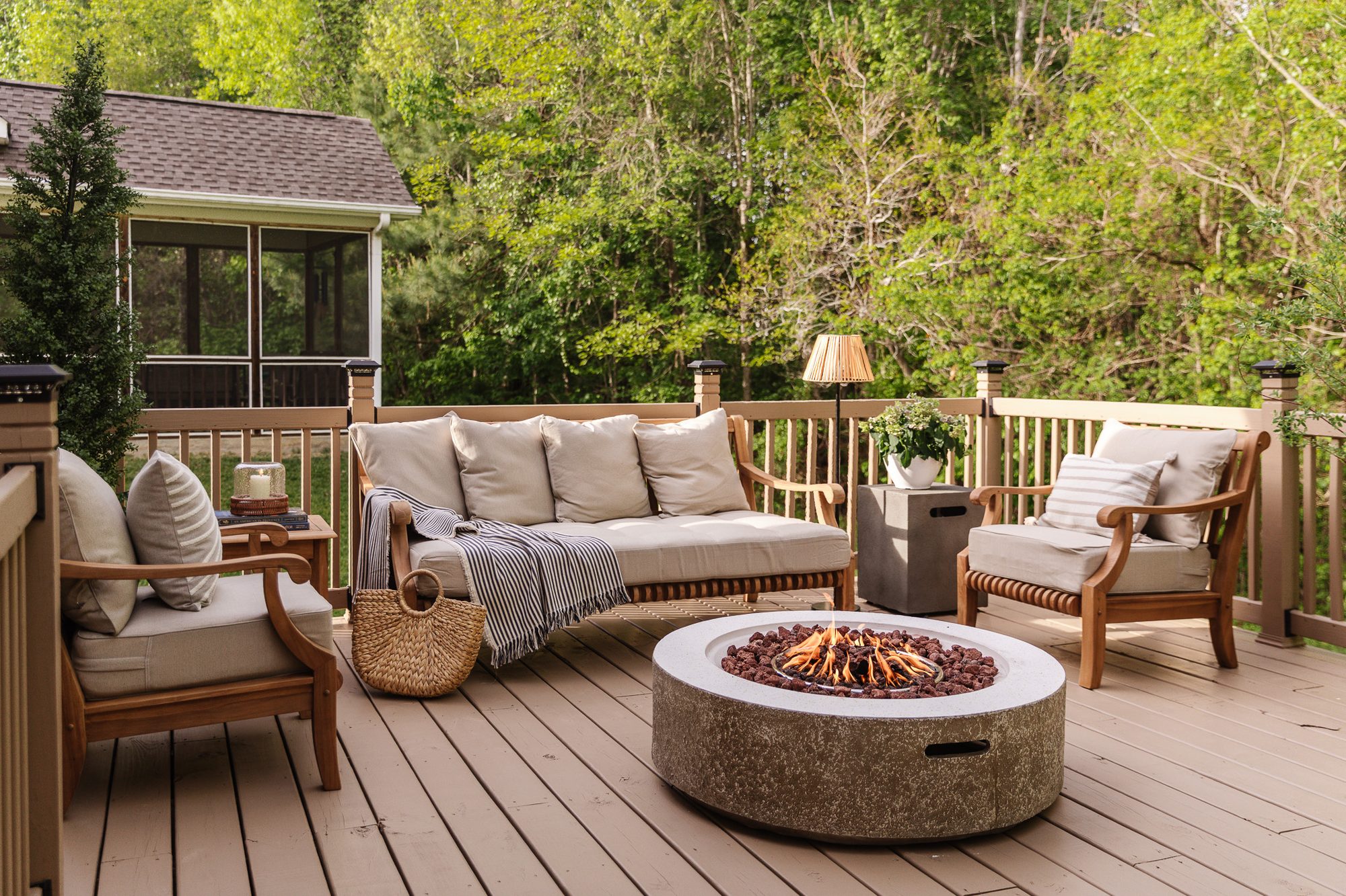Backyard Deck & Patio Transition